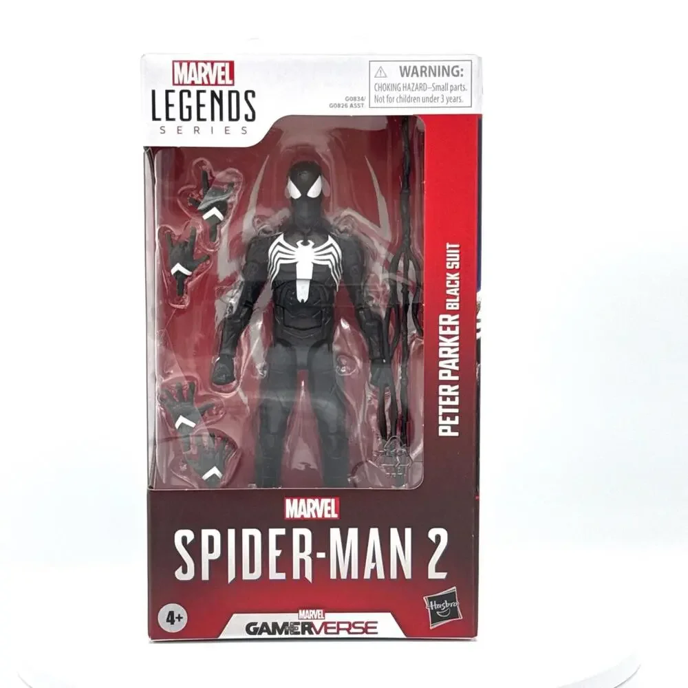 Hasbro Marvel Legends Spider-Man 2 Black Suit Peter Parker New Gamerverse Figure
